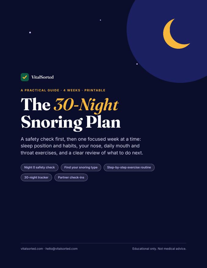 Cover of The 30-Night Snoring Plan PDF